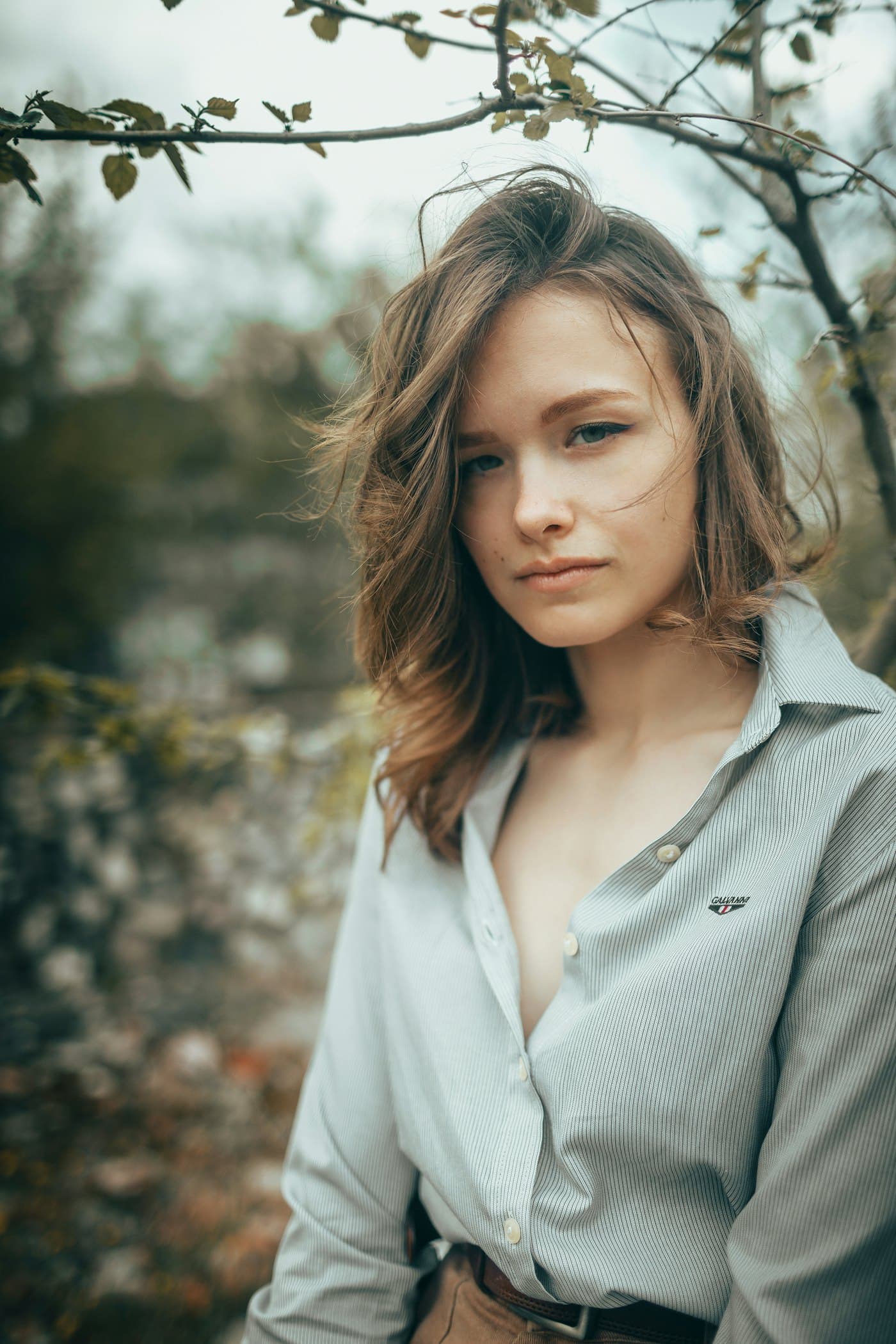 Portrait of a woman in soft outdoor light