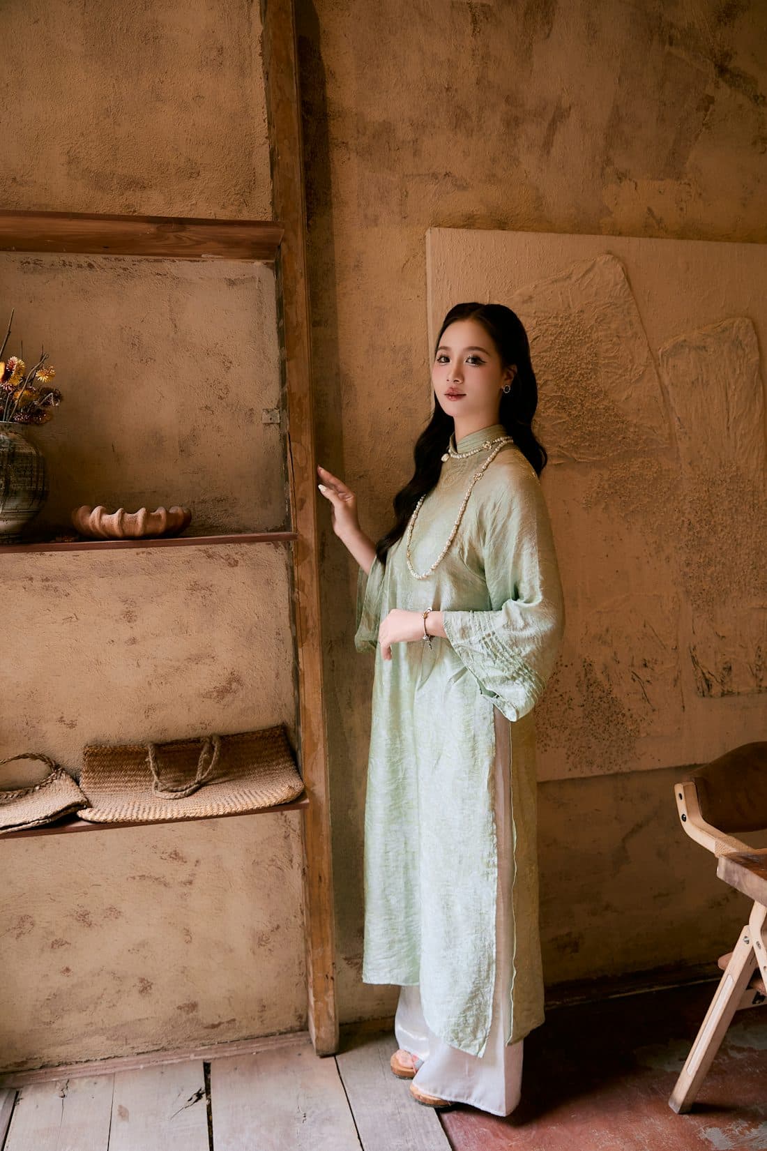 Portrait of a woman standing indoors